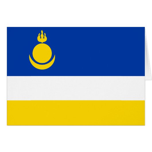 Patriotic Buryatia Flag (Voorkant Horizontaal)