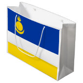 Patriotic Buryatia Flag Groot Cadeauzakje (Voorkant Gekanteld)