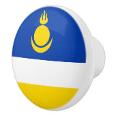 Patriotic Buryatia Flag Keramische Knop (Rechts)