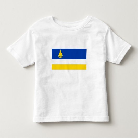 Patriotic Buryatia Flag Kinder Shirts (Voorkant)