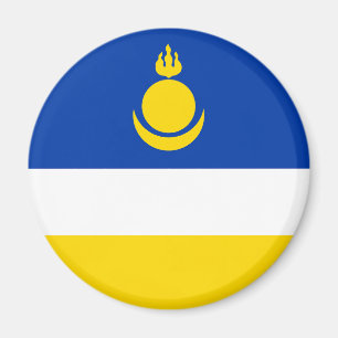 Patriotic Buryatia Flag Magneet