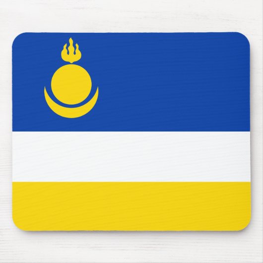 Patriotic Buryatia Flag Muismat (Voorkant)