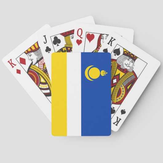 Patriotic Buryatia Flag Pokerkaarten (Achterkant)