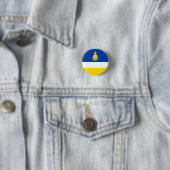 Patriotic Buryatia Flag Ronde Button 3,2 Cm (In situ)