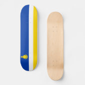 Patriotic Buryatia Flag Skateboard (Voorkant)