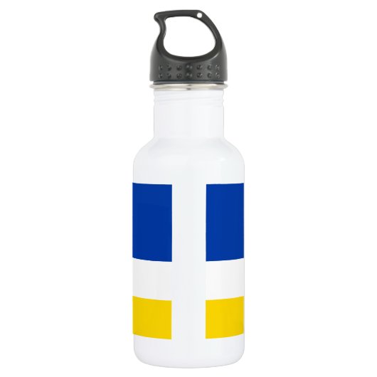 Patriotic Buryatia Flag Waterfles (Achterkant)