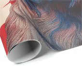 Patriotic Cairn Terrier American Flag Cadeaupapier (Rol Hoek)