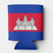 Patriotic Cambodia Flag Koelbox Blikjeskoeler (Achterkant)