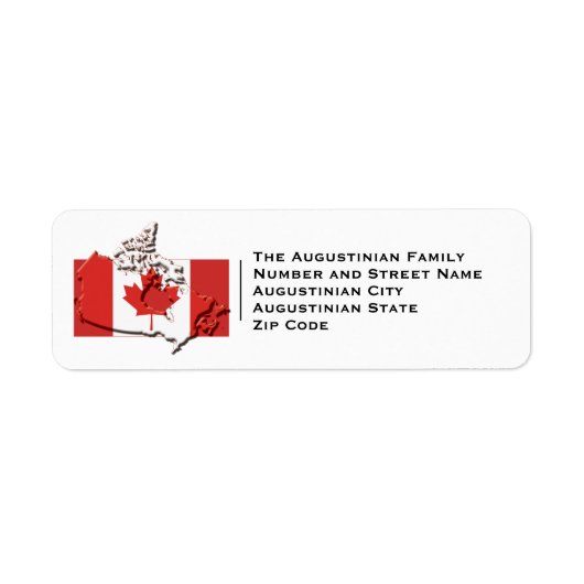 Patriotic | CANADA Flag Etiket (Voorkant)