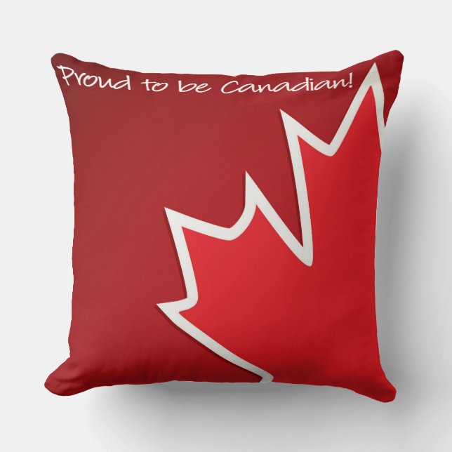 Patriotic Canada Maple Leaf Kussen (Voorkant)