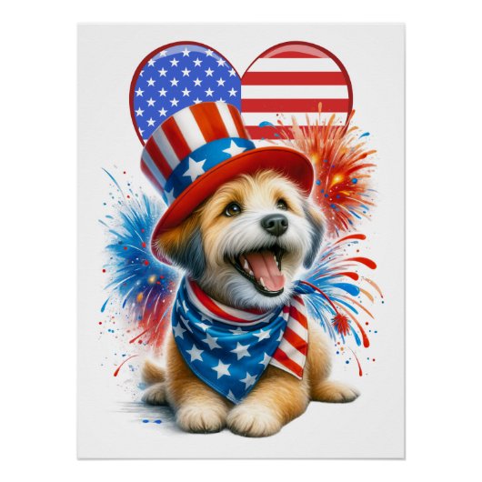 Patriotic Canine POSTER Perfect Poster (Voorkant)