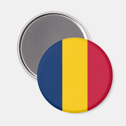 Patriotic Chad Flag Magneet (Voorkant / Achterkant)