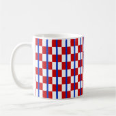 Patriotic Checker Stripe Classic Mug (Gauche)