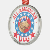 Patriotic Chessie Metalen Ornament (Links)