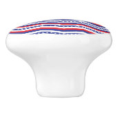 Patriotic Chevron Keramische Knop (Zijkant)