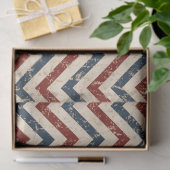 Patriotic Chevron Pattern Tissuepapier (Geschenk)