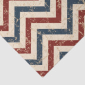 Patriotic Chevron Pattern Tissuepapier (Detail)