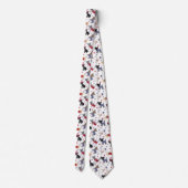 Patriotic Chihuahua Pattern Stropdas (Achterkant)