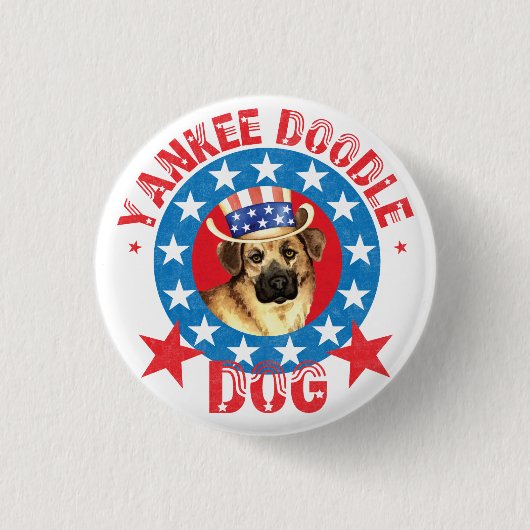 Patriotic Chinook Ronde Button 3,2 Cm (Voorkant)