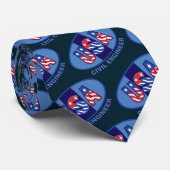 Patriotic Civil Engineer Stropdas (Opgerold)