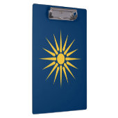 Patriotic Clipboard with flag of Macedonia, Greece Klembord (Rechts)
