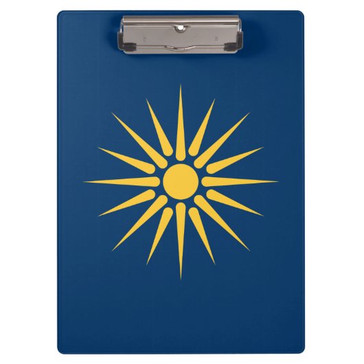 Patriotic Clipboard with flag of Macedonia, Greece Klembord (Voorkant)