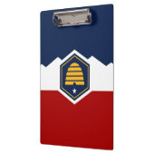 Patriotic Clipboard with flag of Utah, USA Klembord (Links)