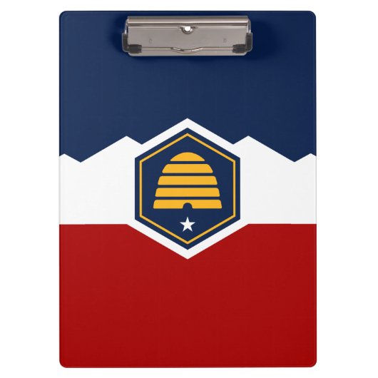 Patriotic Clipboard with flag of Utah, USA Klembord (Voorkant)