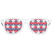 Patriotic colors retro zonnebril (Voorkant)