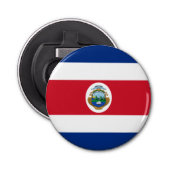 Patriotic Costa Rica Flag Button Flesopener (Voorkant)