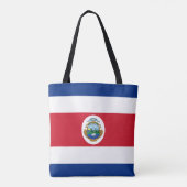 Patriotic Costa Rica Flag Draagtas (Achterkant)