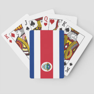 Patriotic Costa Rica Flag Pokerkaarten