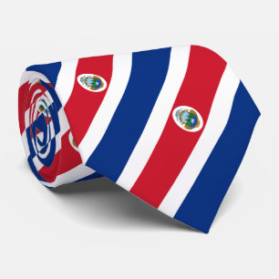 Patriotic Costa Rica Flag Stropdas
