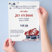 Patriotic Cupcake Party Flyer (Hand)