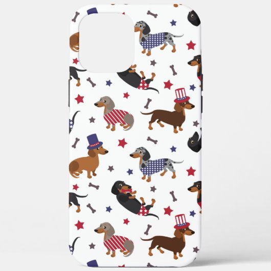 Patriotic Dachshund Case-Mate iPhone Case (Achterkant)