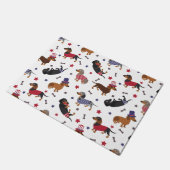 Patriotic Dachshund Deurmat (Schuin)