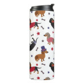 Patriotic Dachshund Thermosbeker (Gedraaid links)