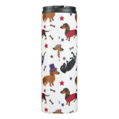 Patriotic Dachshund Thermosbeker (Achterkant)