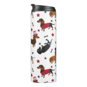 Patriotic Dachshund Thermosbeker (Geroteerd rechts)