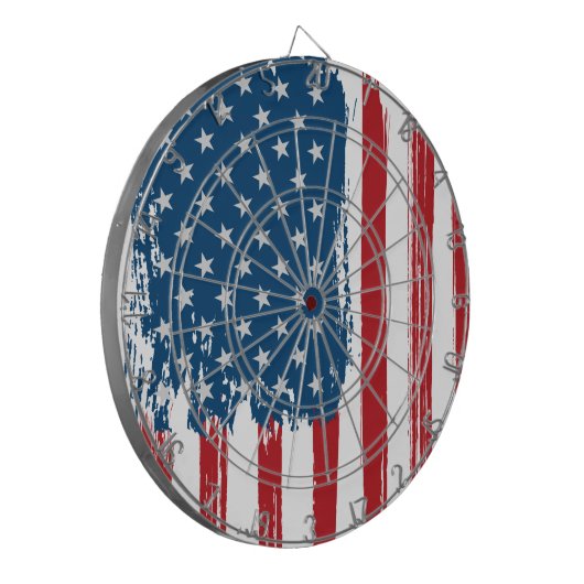 Patriotic Dart Board Dartbord (Voorkant Links)