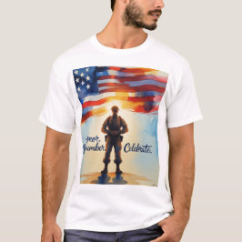 Patriotic Design T-Shirt Memorial Day voor coupon