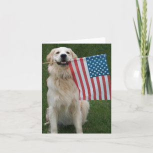 Patriotic Dog Kaart