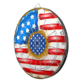 Patriotic Donut Dartboard Dartbord (Voorkant Rechts)