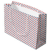 Patriotic Dots Gift Bag Groot Cadeauzakje (Achterkant Gekanteld)