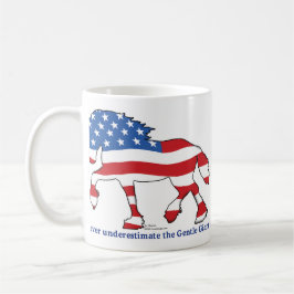 Patriotic Draft Horse Koffiemok
