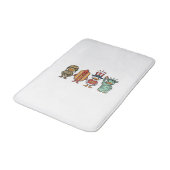 Patriotic Duck and Hot Dog Vintage Vector Shirt_1 Badmat (Gekanteld)