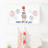 Patriotic Duck Happy 4 juli Spandoek (Insitu)
