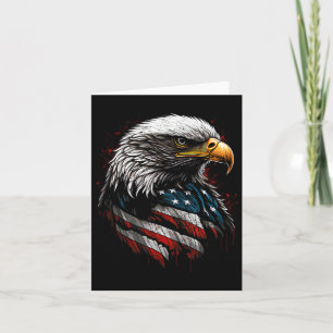 Patriotic Eagle Amerikaanse vlag 4 juli Mannen W Kaart