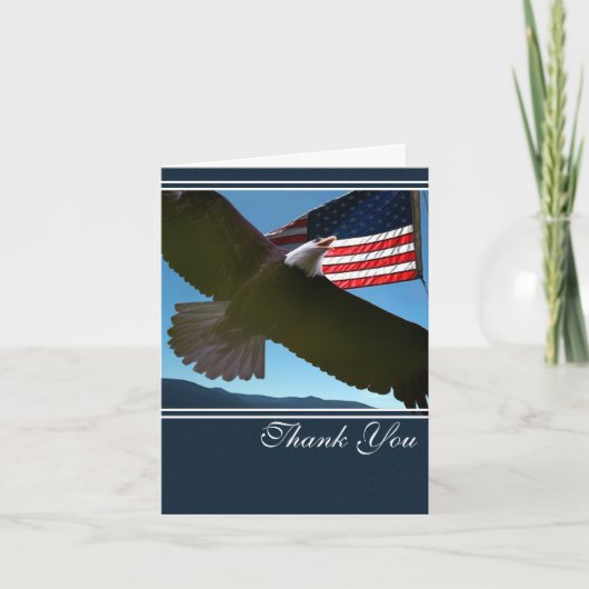 Patriotic Eagle Dank je wel Bedankkaart (Voorkant)