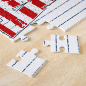 Patriotic Eagle en USA Puzzel (Zijkant)